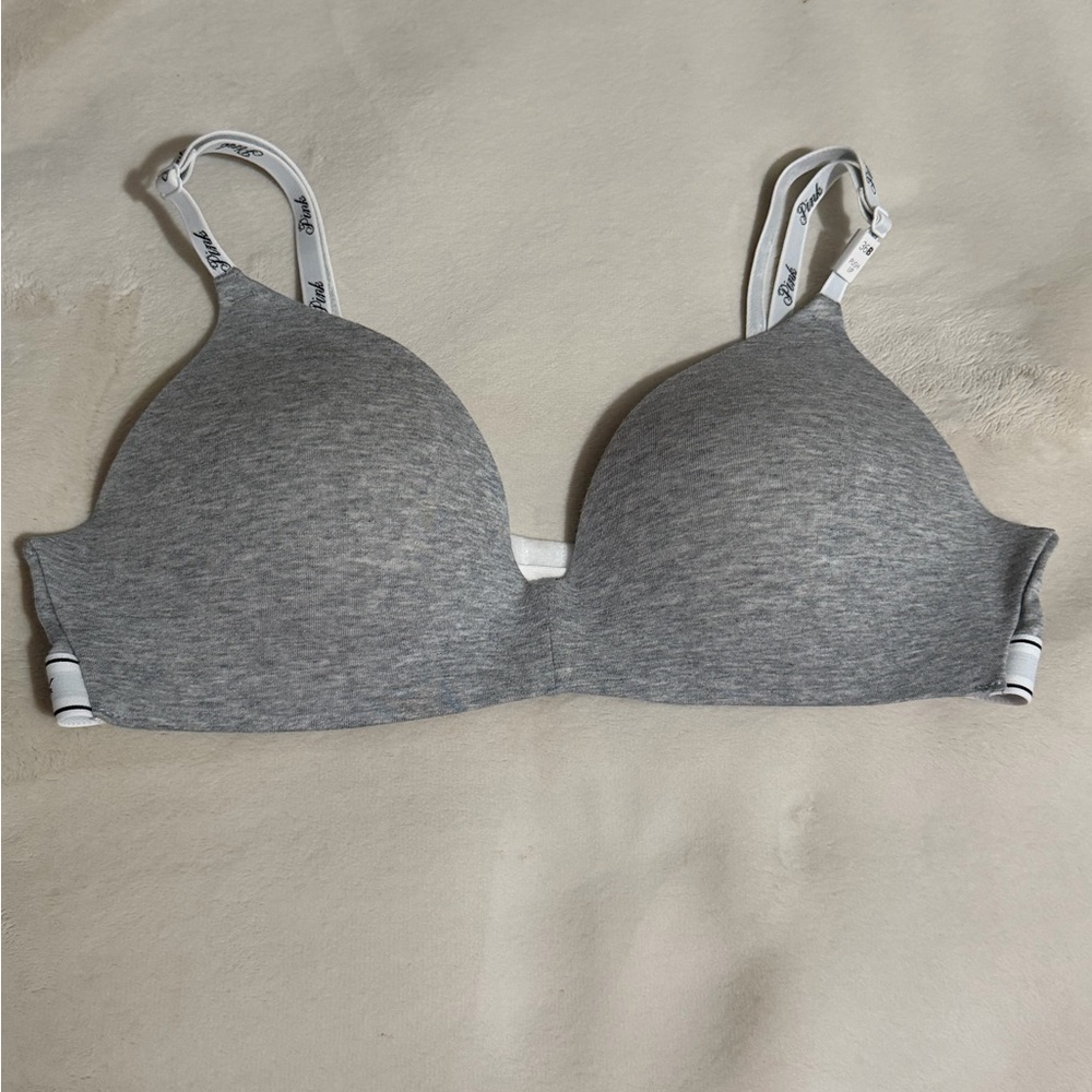 PINK Victoria's Secret Heather Gray Bra